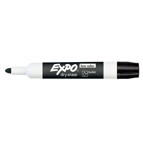 Expo Dry Erase Whiteboard Marker Bullet Tip Black - Box of 12