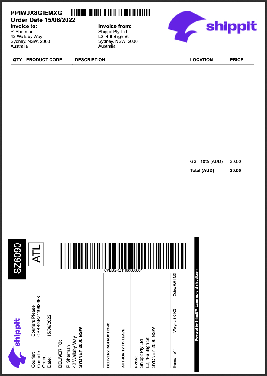 Printer Labels – Shippit Supplies